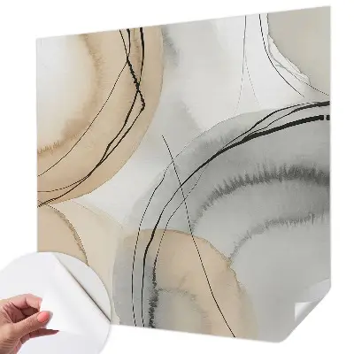 Papier peint intissé imprimé Harmonie géométrique