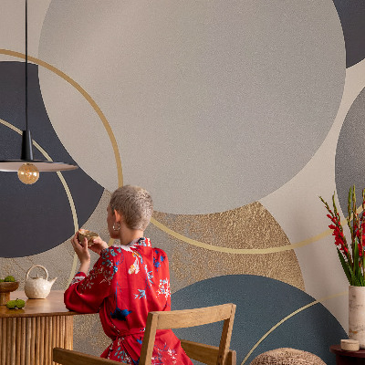 Déco papier peint salon Kreatívne kruhy