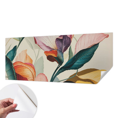 Papier peint panoramique pas cher Farebné kvety