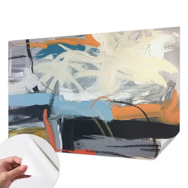 Papier peint photo sur tissu non tissé abstraction colorée
