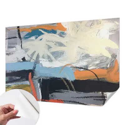 Papier peint photo sur tissu non tissé abstraction colorée