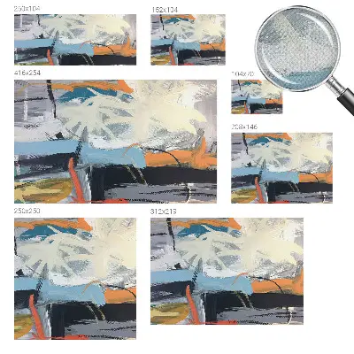 Papier peint photo sur tissu non tissé abstraction colorée