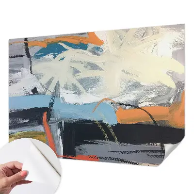 Papier peint photo sur tissu non tissé abstraction colorée