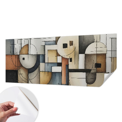 Papier peint chambre adulte cocooning Geometrická harmónia