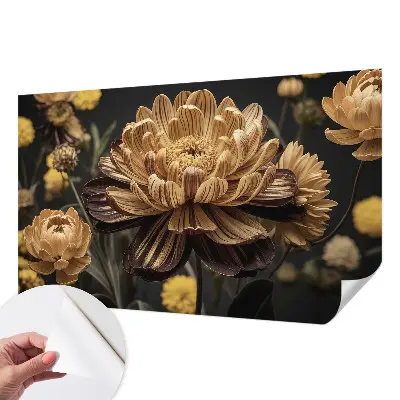 Papier peint photo imprimé sur tissu non tissé élégance florale