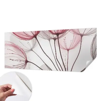 Papier peint photo sur tissu non tissé silhouettes florales