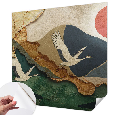 Déco papier peint salon Žeriavy z východu