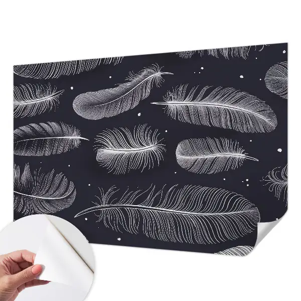 Papier peint photo grand format pour le mur Plumes subtiles