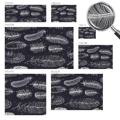 Papier peint photo grand format pour le mur Plumes subtiles