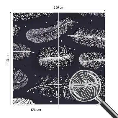 Papier peint photo grand format pour le mur Plumes subtiles
