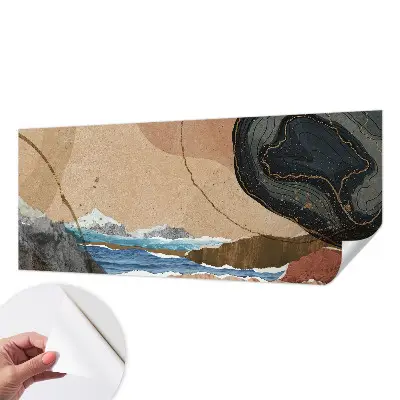 Papier peint photo imprimé sur tissu non tissé paysage abstrait