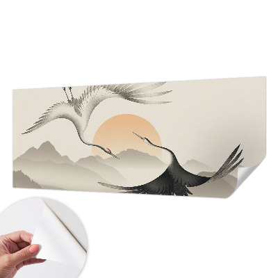 Papier peint tête de lit chambre adulte Východné žeriavy