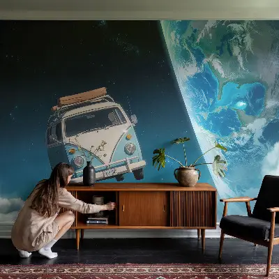 Papier peint photo grand format pour le mur Voyage spatial