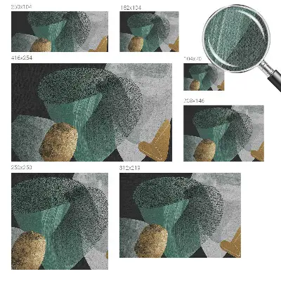 Papier peint photo imprimé sur tissu non tissé Géométrie abstraite