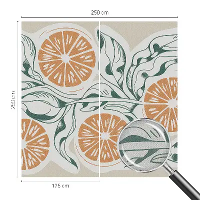 Papier peint photographique sur tissu non tissé Modèles de fruits
