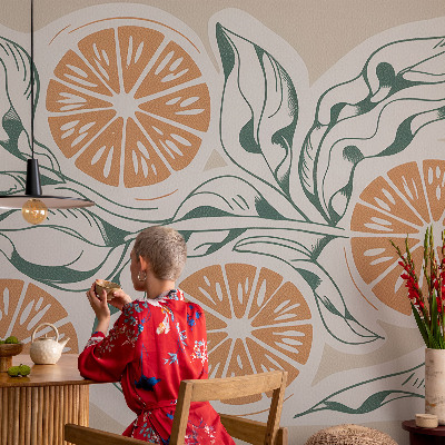 Déco papier peint salon Ovocné vzory