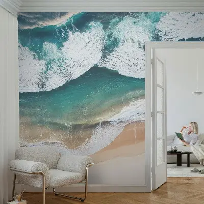 Papier peint intissé vagues de la mer