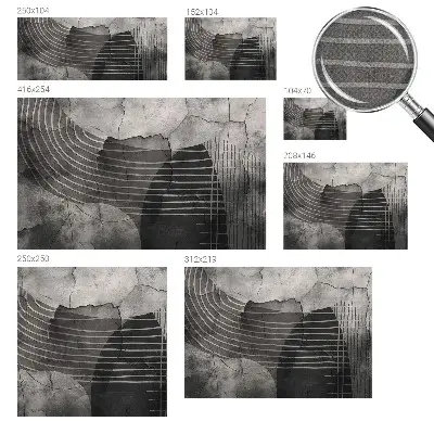 Papier peint photo sur tissu non tissé Lignes abstraites