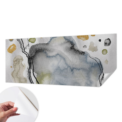 Papier peint tête de lit chambre adulte Abstraktný akvarel