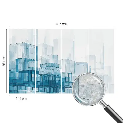Papier peint photo grand format pour le mur Cubes transparents