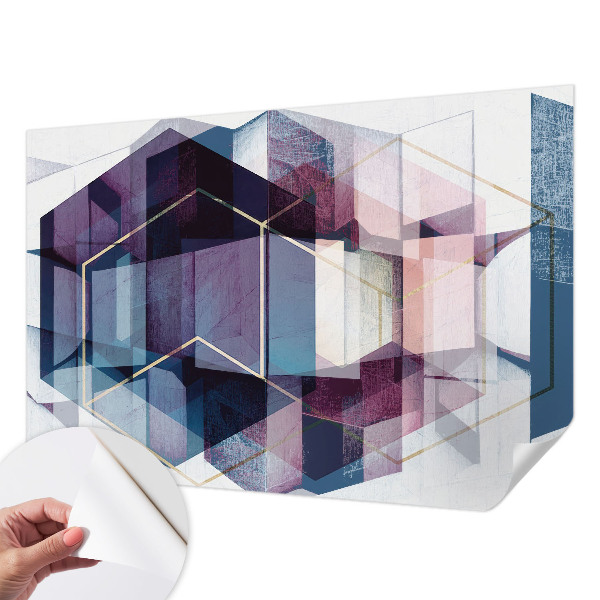 Papier peint chambre parentale Geometrické kocky