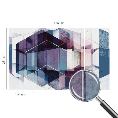 Papier peint chambre parentale Geometrické kocky