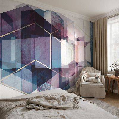 Papier peint chambre parentale Geometrické kocky