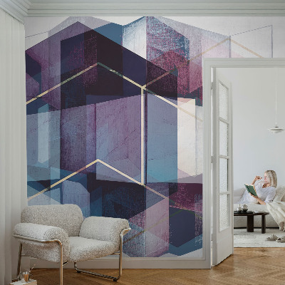 Papier peint chambre parentale Geometrické kocky