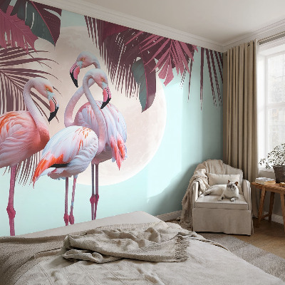 Papier peint chambre garçon Exotické vtáky