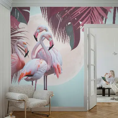 Papier peint intissé imprimé Oiseaux exotiques