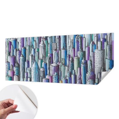 Papier peint tendance chambre adulte Mestské mrakodrapy