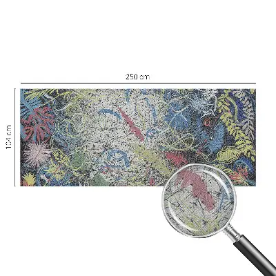 Papier peint intissé imprimé Tourbillons végétaux