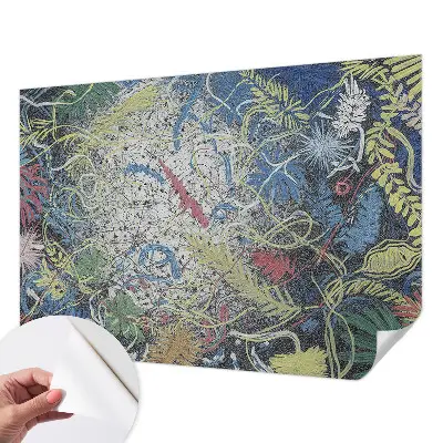 Papier peint intissé imprimé Tourbillons végétaux