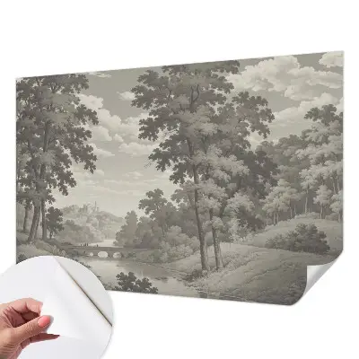 Papier peint intissé Château et pont