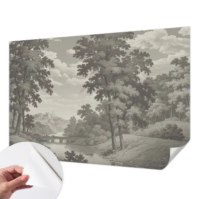 Papier peint intissé Château et pont