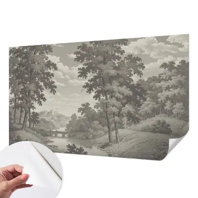 Papier peint intissé Château et pont