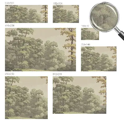 Papier peint photo grand format pour le mur idylle forestière