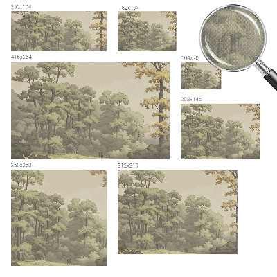 Papier peint panoramique adhésif Lesná idylka