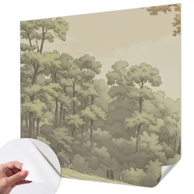 Papier peint photo grand format pour le mur idylle forestière