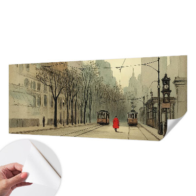 Papier peint chambre adulte cocooning Mestská symetria