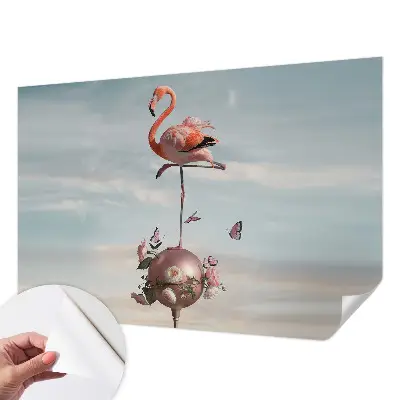 Papier peint photo sur tissu non tissé Flamant rose élégant