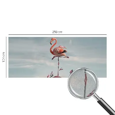 Papier peint photo sur tissu non tissé Flamant rose élégant