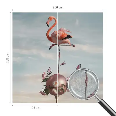 Papier peint photo sur tissu non tissé Flamant rose élégant