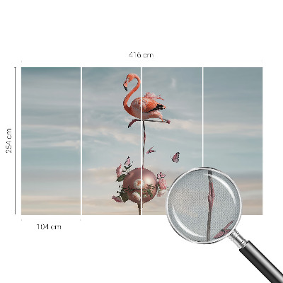Papier peint photo autocollant Elegantný plameniak