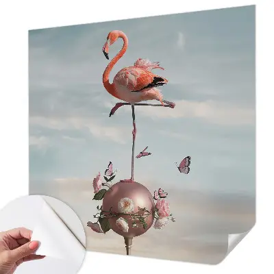 Papier peint photo sur tissu non tissé Flamant rose élégant