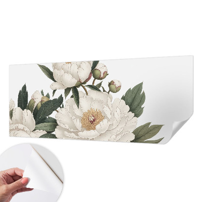 Papier peint chambre garçon Biele pivonky