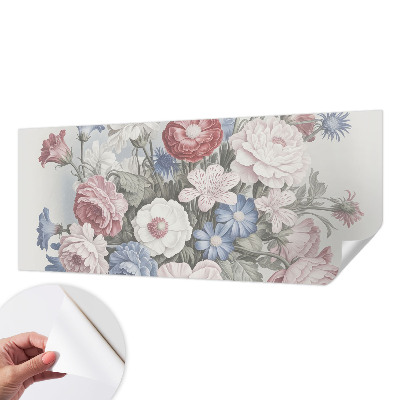 Papier peint tête de lit chambre adulte Farebná kytica