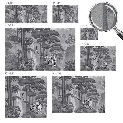 Papier peint photo grand format pour le mur jungle tropicale