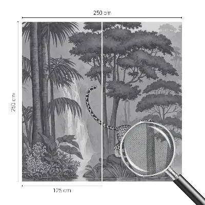 Papier peint photo grand format pour le mur jungle tropicale