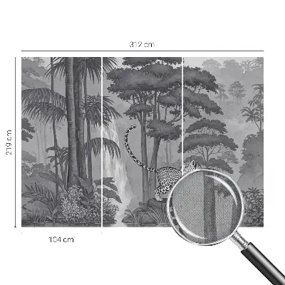 Papier peint photo grand format pour le mur jungle tropicale